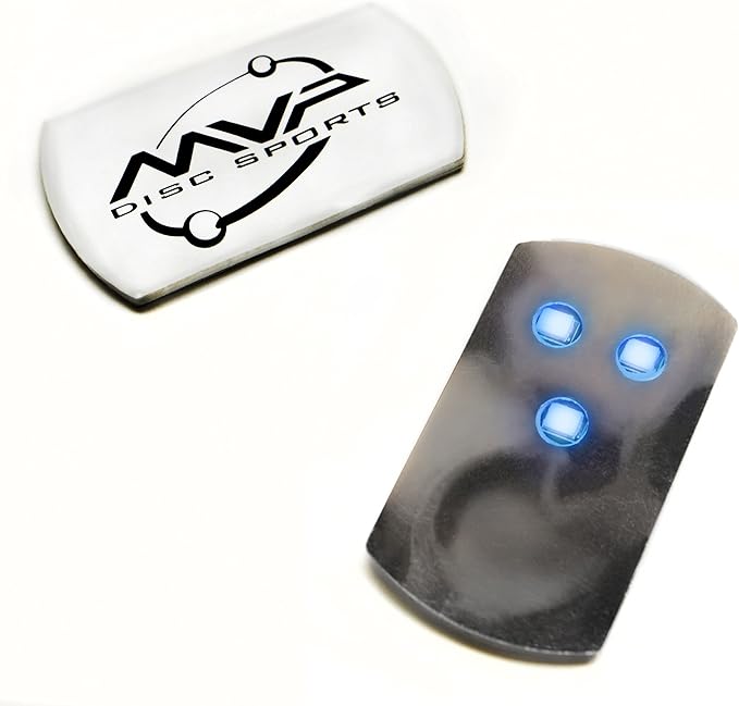 MVP Disc Golf Flat LED Tri-lite Disc Golf Lights (Pack of 10) (Blue)