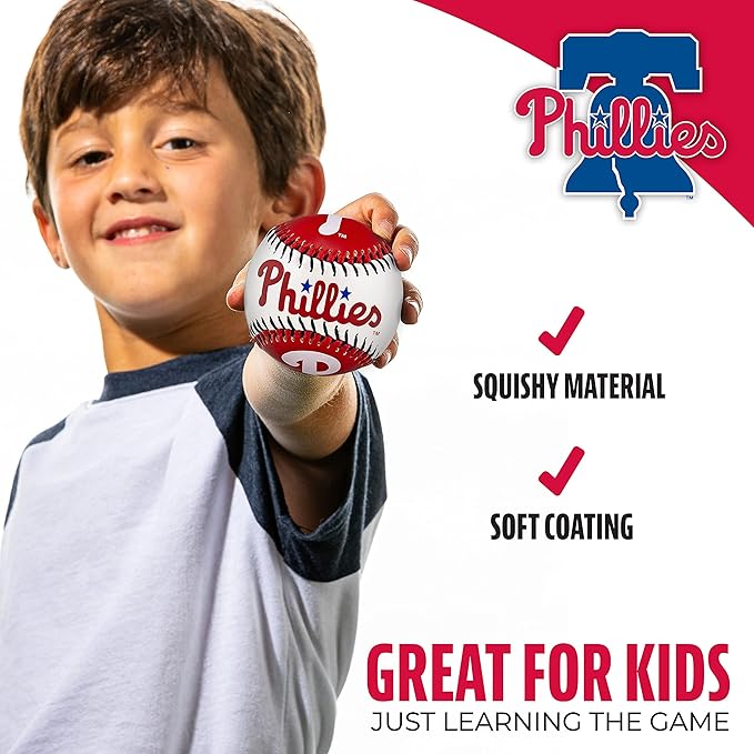 Franklin Sports MLB Team Soft Baseballs - Team Logo - Fan Shop Toy Baseball for Kids - Decoration for Desks and Office