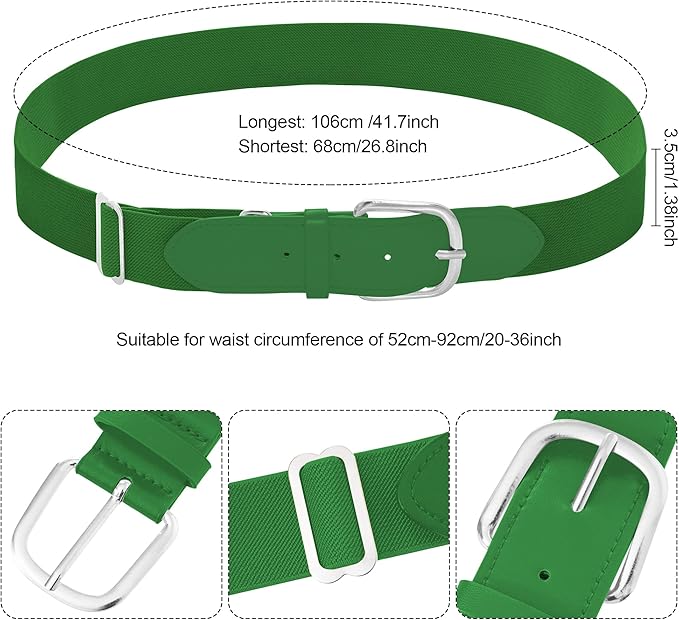 Dxhycc Youth Baseball Socks and Belt Combo Set Softball Baseball Socks and Elastic Waist Belt for Youth Boys Girls