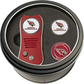 Team Golf NFL Gift Set Retractable Divot Tool with 3 Double-Sided Magnetic Ball Markers, Patented Single Prong Design, Causes Less Damage to Greens, Retractable Mechanism