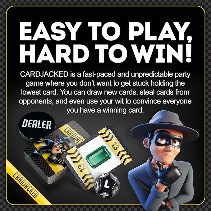 CARDJACKED Party Game – 4-10 Players, Ages 8+, 20+ Minutes – Family-Friendly - Image 3