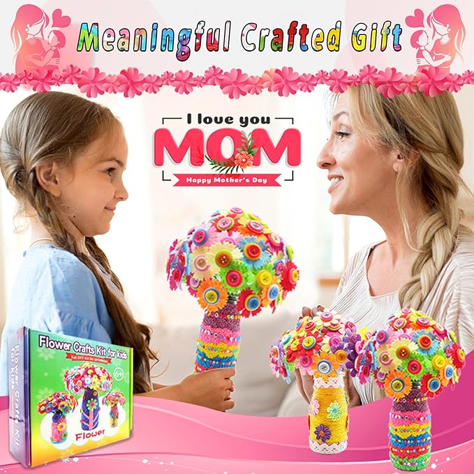 7july Crafts for Girls Ages 6-10 Make Your Own Flower Bouquet - Image 3