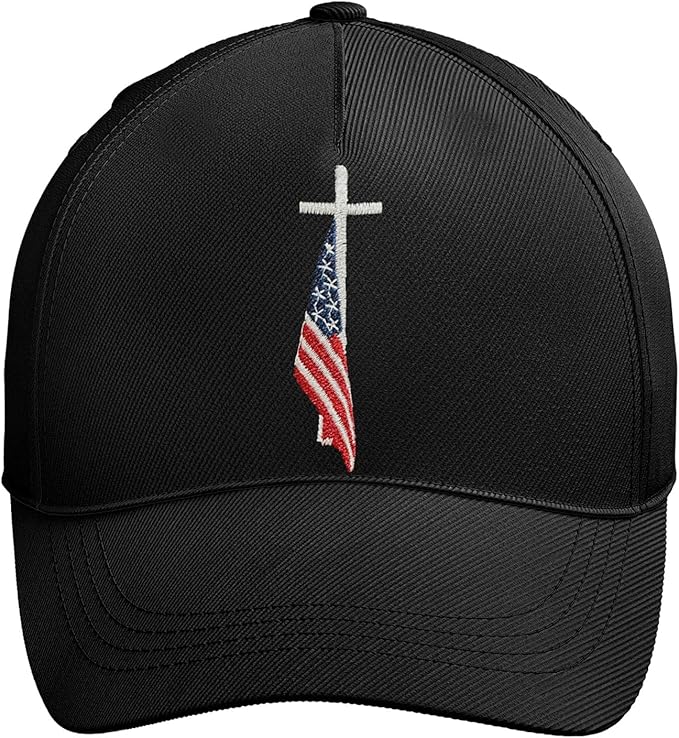American Flag Trucker Hat for Men Women, Adjustable Snapback Baseball Cap USA Pride Hat Veteran Gifts