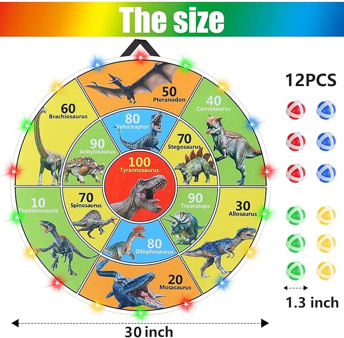 30 Inch LED Dart Board Kids Game, Indoor/Outdoor Sports Carnival Games Yard - Image 7