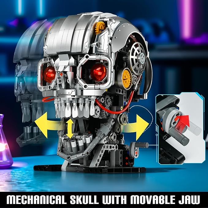Mechanical Halloween Skull Building Set - Image 4