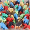 72 Pcs Animal Erasers for Kids, Dinosaur 3D Puzzle Eraser Bulk, Mini Dinosaur by Cllayees