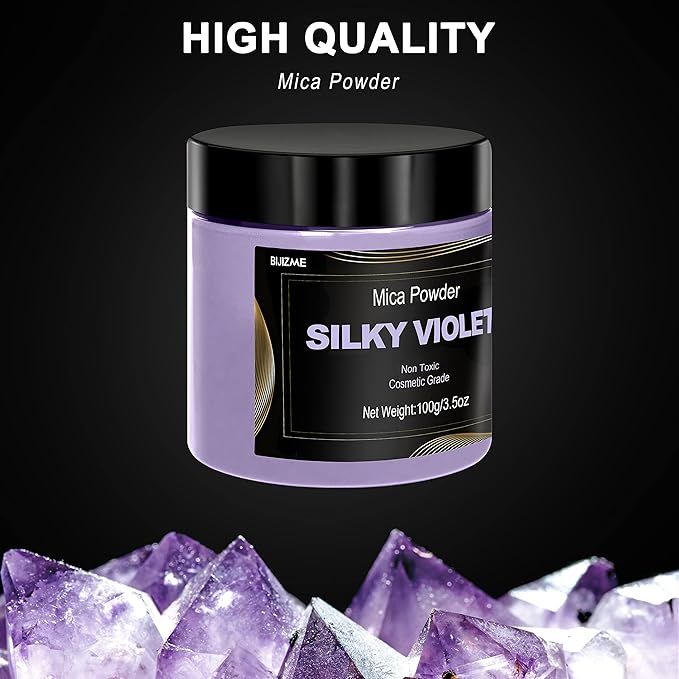 Violet Mica Powder Pigment -Cosmetic Grade Metallic Mica Powder - Image 8