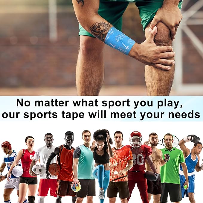 MiniInflat 2 Pcs Christian Cross Athletic Tape Sports Tape 2in x 23ft Religion Jesus Wrist Wrap for Soccer Football Baseball, Gift for Graduation Teacher Nurses Week Pentecost(Blue,Proverbs)