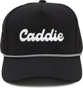 Funky Junque Performance Waterproof Golf Rope Hat – Cool Breathable Workout 5 Panel Snapback Cap for Men