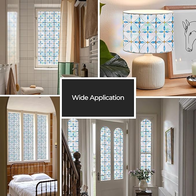 3D Stained Glass Window Film, Decorative Window Privacy Film - Image 7