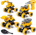 LUDILO 4PCS Take Apart Toys for 4 Year Old Boys Construction Toys by LUDILO
