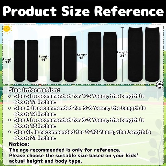 Olreco Toddler Soccer Socks Kids Baseball Socks Youth Softball Sock for Girls Boys Football Sock Boys Athletic Accessories