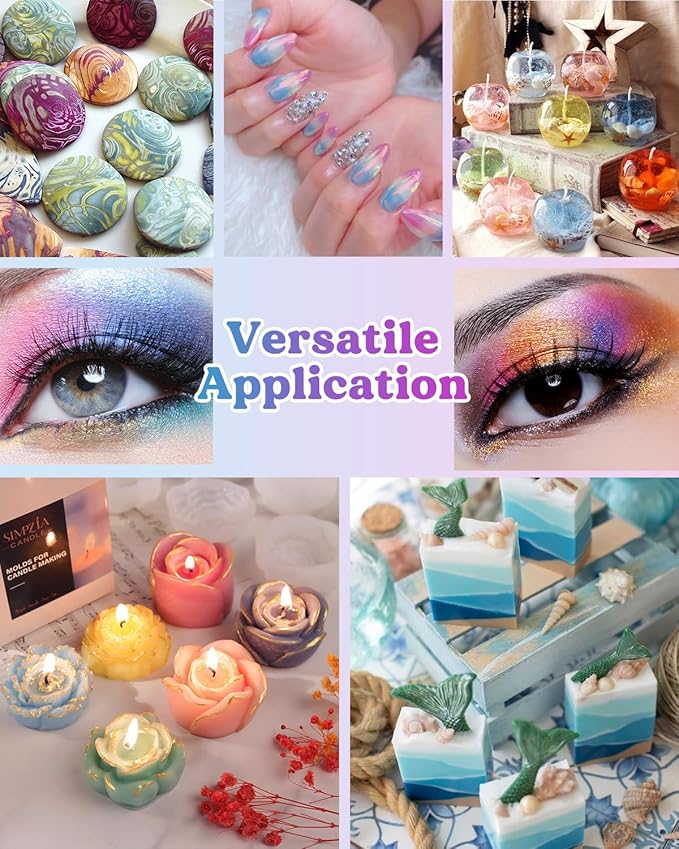 LET'S RESIN 36 Colors Mica Powder, Mica Pigment Powder - Image 3