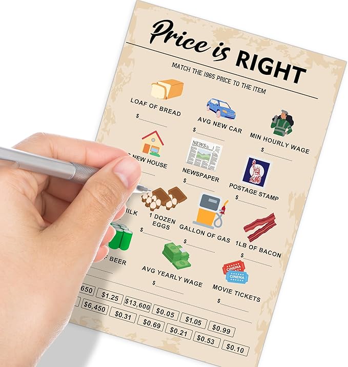 50th Birthday Party Games, Born in 1975 Games Bundle, Birthday Party Supplies - Image 4