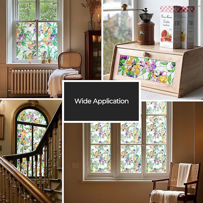 3D Stained Glass Window Film, Decorative Window Privacy Film - Image 6