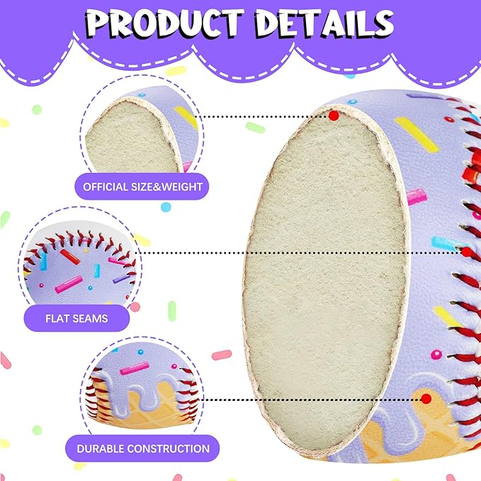 Baseballs PVC 9in Practice Baseball for Training Hitting Lifestyle Decor Ideal Personalized Inspired Gifts for Players Coaches Moms