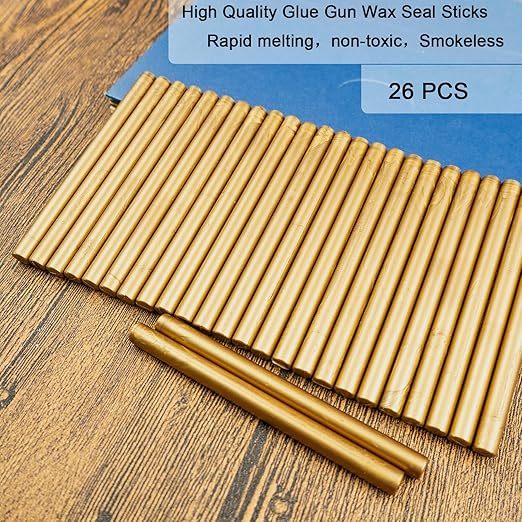 Wax Seal Stick, Ioggtser 26 PCS Mini Glue Gun Wax Seal Stick - Image 2