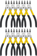 Wire Cutters 10 Pack, 6.5 inch, BOOSDEN Flush Cutters, Spring Loaded Cutting by BOOSDENMakingYourLifeEeasier