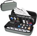 YOREPEK Golf Glove Holder with Removable Glove Shaper, Golf Valentines Gift, Protective Hard Shell Golf Accessories Case Bag with 2 Dividers Fits Balls, Tees, Markers, Cool Gifts for Golfers