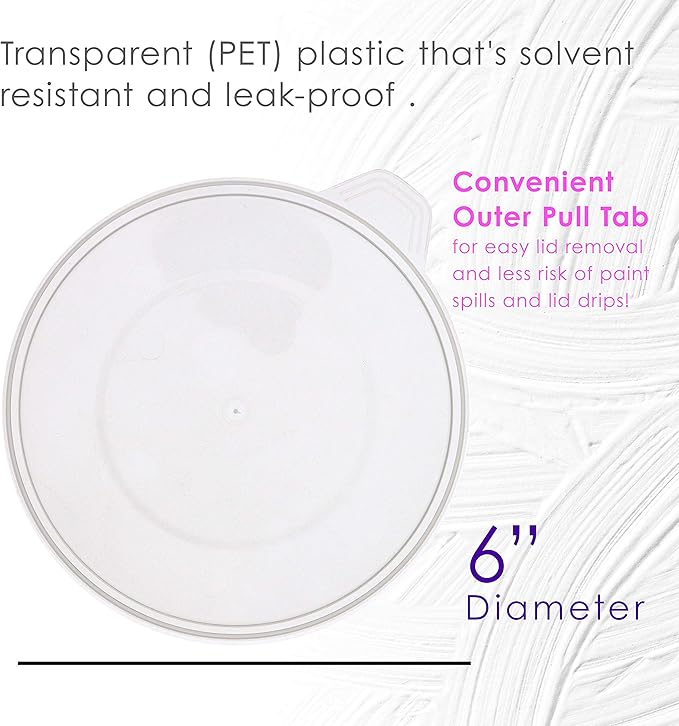 Pouring Masters 12-Pack Mixing Cup Lids - Image 3