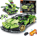 STEM Building Blocks Kit for Kids - 2 in 1 Remote Control Race Car and Robot Toy by IQKidz