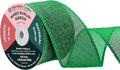 Mandala Crafts Green Burlap Wired Ribbon 2.5 Inches Wide Jute Ribbons by MandalaCrafts