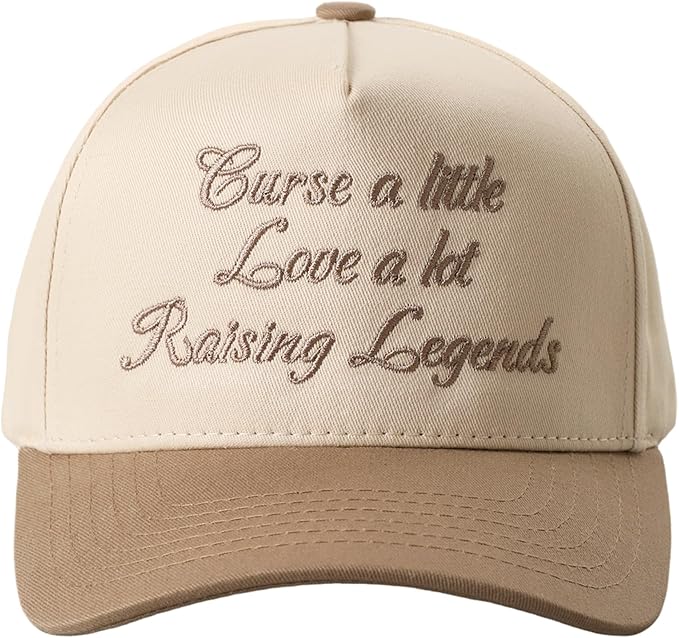 MIRMARU Two-Tone Vintage Canvas Trucker Hats for Men & Women, Adjustable Size Baseball Caps with Trendy Embroidered Design