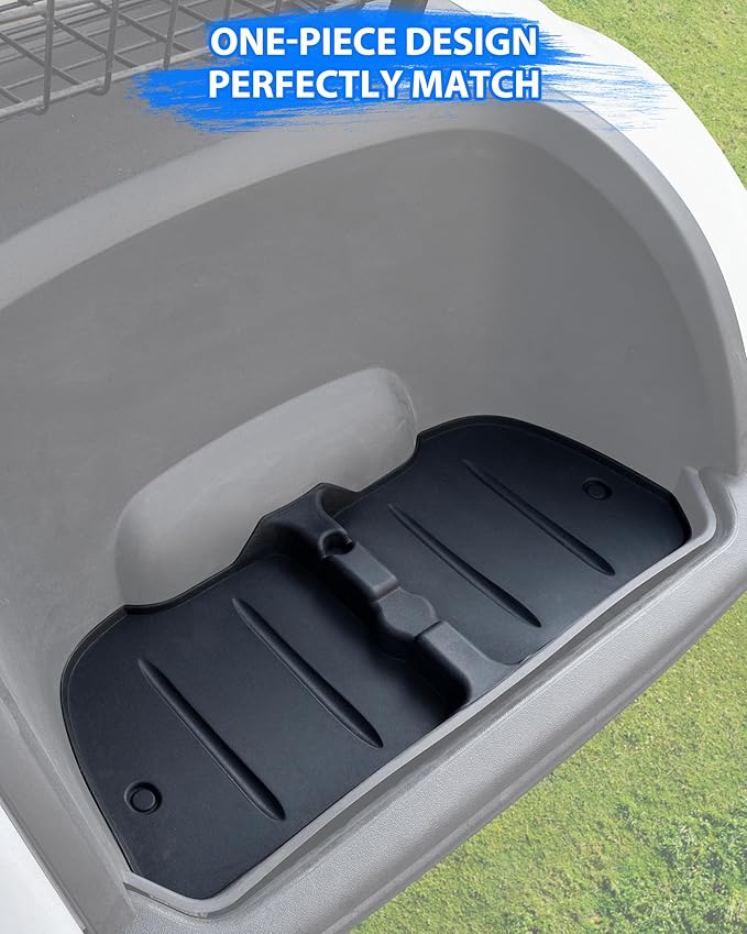 SAUTVS Bag Well Mat Rubber Bagwell Liner Mat Insert Rear Cargo Protection for Yamaha Drive2 G29 Golf Cart Accessories, Rubber Slush Liner, All Weather Protection