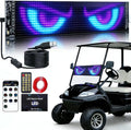 Golf Cart Devil Eyes Light, 23x5in Programmable Flexible LED Digital Display Smart APP Control Custom Text DIY Pattern, Golf Cart Lights Soft Screen LED Lights for Car Trucks Decor