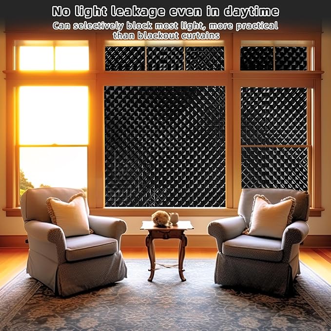 Qualsen Blackout Window Film,  100% Light Sun - Image 3