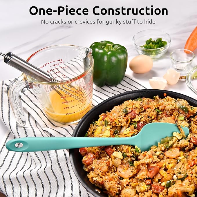 600ºF Heat Resistant Silicone Spatulas: U-Taste Upgraded Flexible Food Grade - Image 8