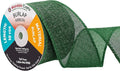 Mandala Crafts Green Burlap Ribbon 2.5 Inches Wide Jute Ribbons by MandalaCrafts