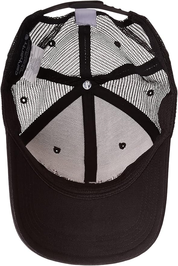 Carhartt Men's Canvas Mesh-Back Logo Graphic Cap