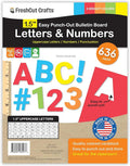 FreshCut Crafts 636 Pcs 1.5 in. Bright Bulletin Board Letters & Numbers by FreshCutCrafts