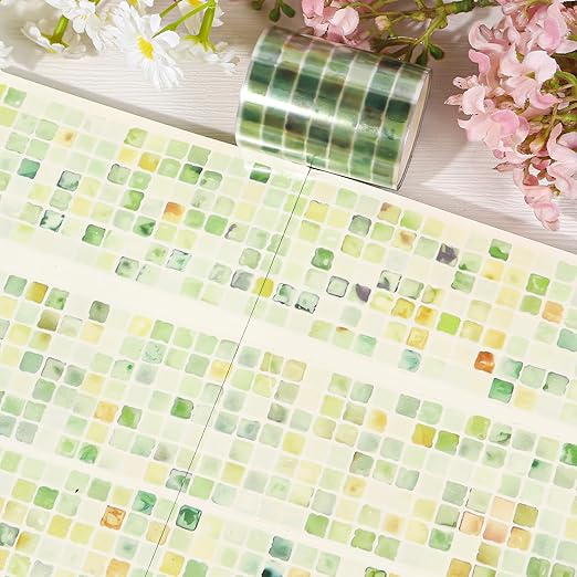 Green PET Tape for Journal Scrapbooking - Image 5