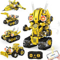 5-in-1 STEM Robot Building Kit for Kids Ages 8-16, Remote & App Controlled by HPROMOT