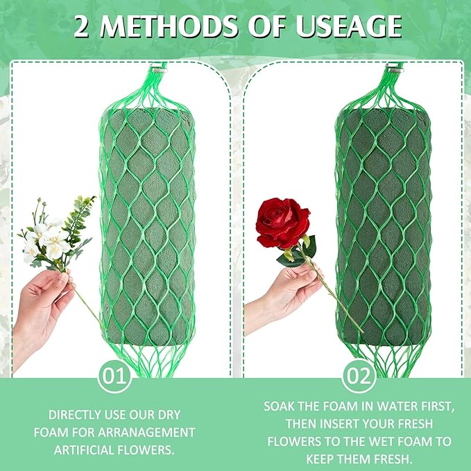 42 Pcs Floral Foam Garland 27.6ft Absorption Flower Holder Plant Foam Flower - Image 4