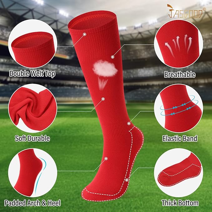 Baseball Socks and Belt for Youth Adult Softball Socks Combo Elastic Waist Belt for Men Kids Boys Girls Women JASGOOD