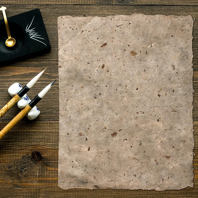 Geyee 50 Pcs 8.5 x 11 Inches Mulberry Rice Paper, Handmade Decoupage Paper - Image 5