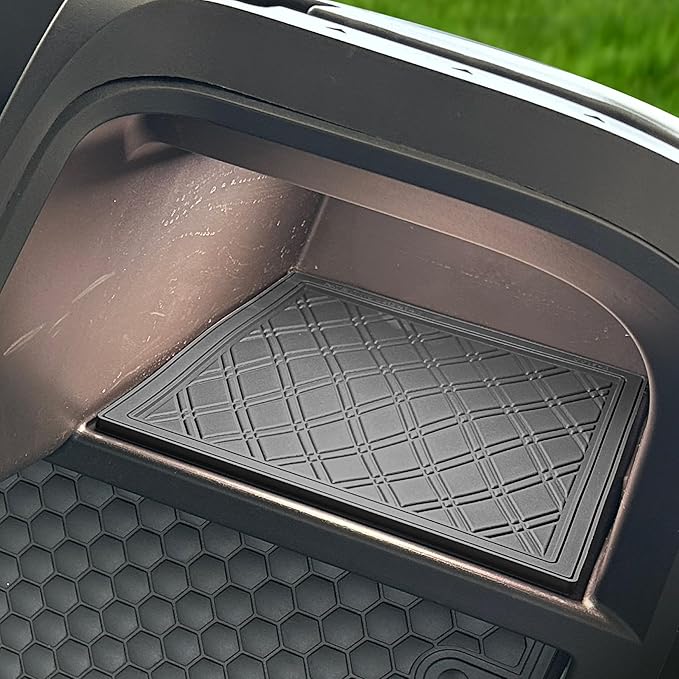 Xtreme MATS 2024-2025 EZGO RXV Compatible Dash Mat for Golf Carts - Double Diamond Rubber Liner for GolfCar Cubbies - Glovebox Liner- Golf Cart Accessory (All Black Trim, EZGO RXV 2024+)