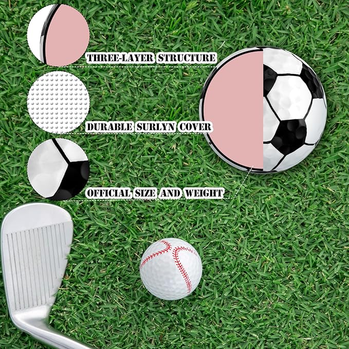 Jenaai 12 Pack Funny Golf Balls Easter Bunny Egg Colored Golf Balls Gifts, Novelty Coquette Weeding Sport Golfing Accessories for Men Women, Best Man, Bridesmaid