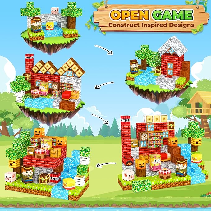 Magnetic Blocks Kids Games Building Toys - Image 3
