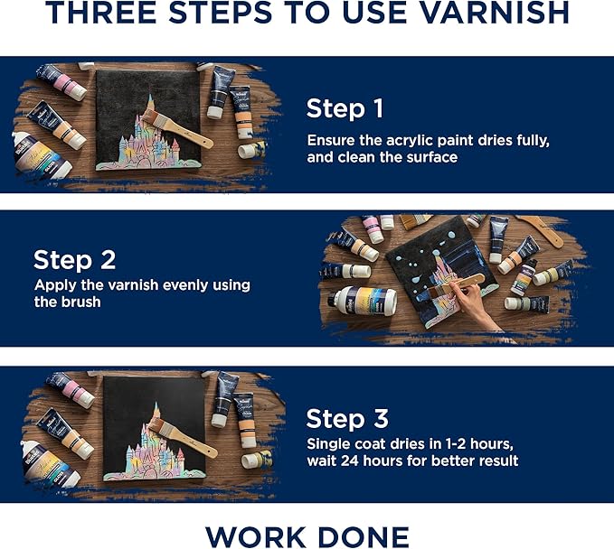 BLUEBIRD Signature Varnish for Acrylic Painting, 3.4 Fl Oz, Non-Yellowing - Image 7