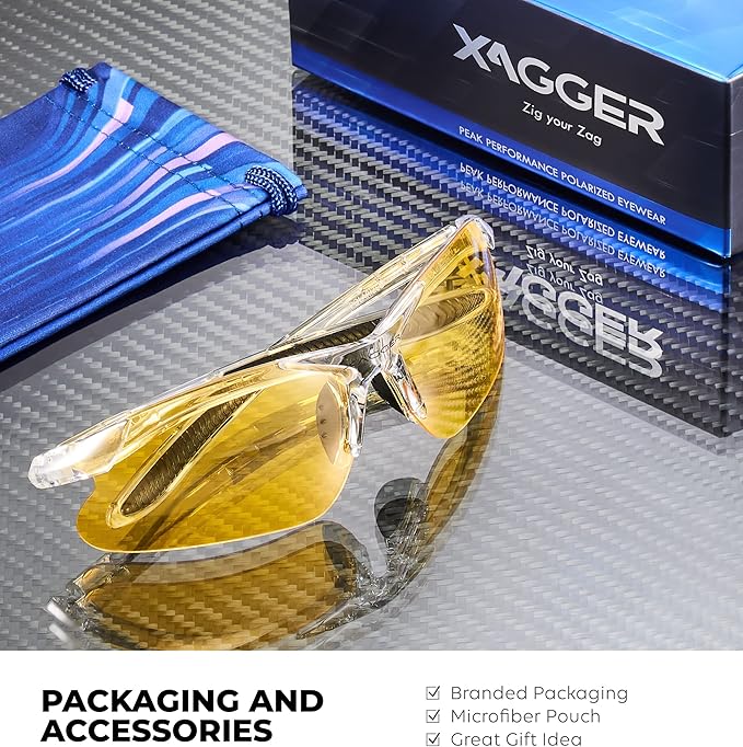 Xagger Kids Youth Polarized Sports Sunglasses for Boys Girls Baseball Softball Glasses TR90 Frame