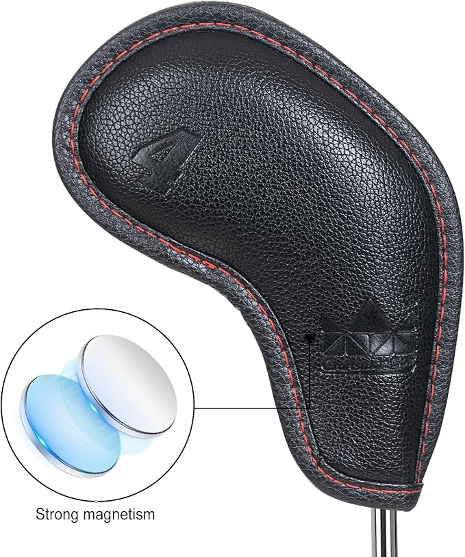 Craftsman Golf Embossed No. Black Cyan Golf Club Iron Headcovers Set for Ping Callaway Mizuno Taylomade Etc.