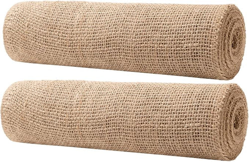 10 Inch Natural Burlap Fabric Roll - Image 2
