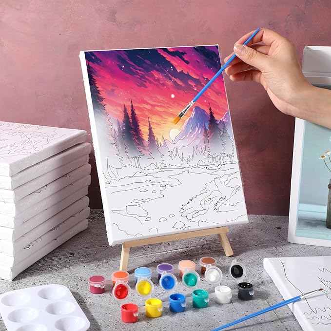 Zhanmai 12 Pack Pre Drawn Canvas - Image 7
