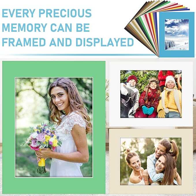 60 Pack Picture Mats 11 x 14 Inch Frame Mattes Matting - Image 7