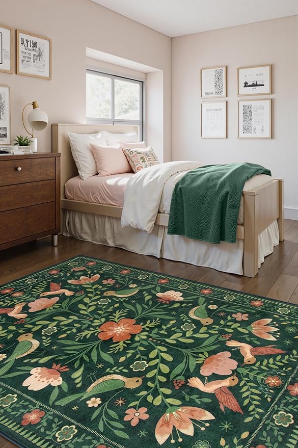 Morebes Green Boho 8x10 Area Rugs - Image 7