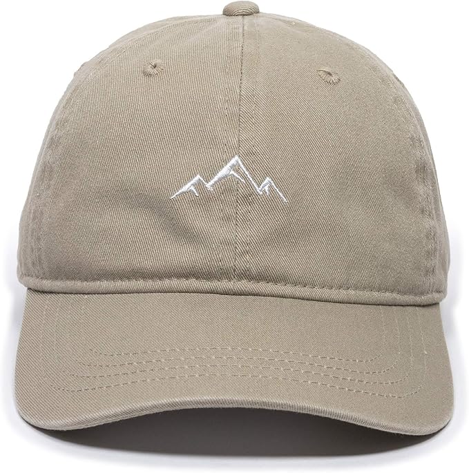 Outdoor Cap -Adult Mountain Dad Hat-Unstructured Soft Cotton